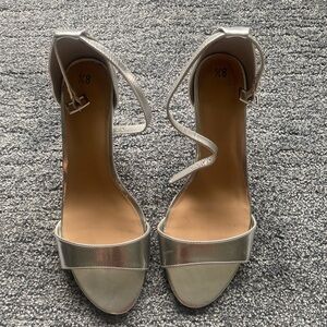 Silver sandals